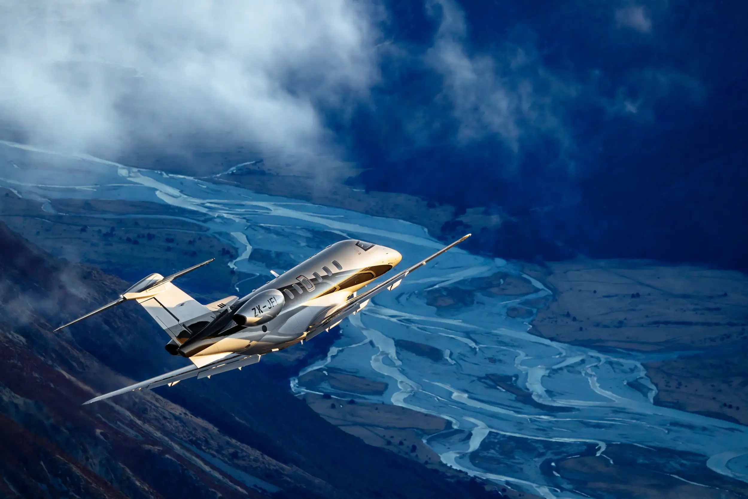 PC-24 Over River